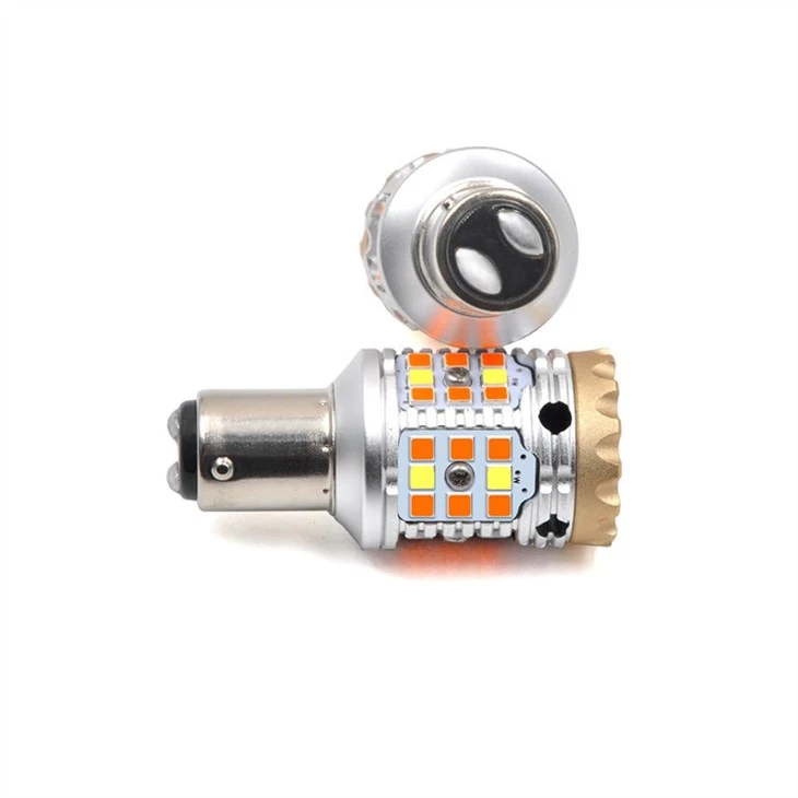 Tsis muaj Hyper Flash 1157 Switchback LED Qhov muag teev