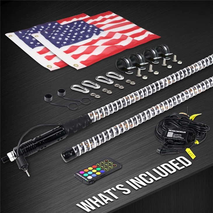 Bule Tooth RGB APP Remote Control 5050SMD Whip LED