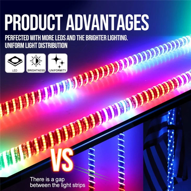 Bule Tooth RGB APP Remote Control 5050SMD Whip LED